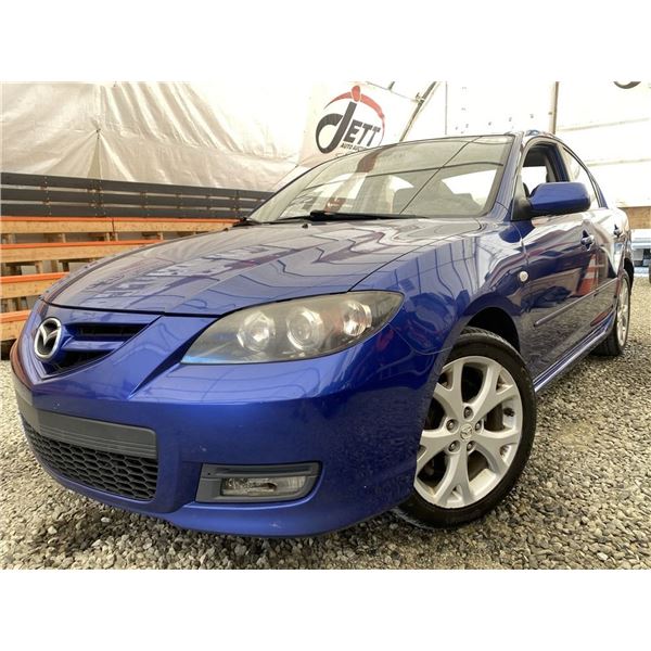 A12 --  2007 MAZDA 3 BLUE 279368 KMS