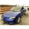 Image 3 : A12 --  2007 MAZDA 3 BLUE 279368 KMS