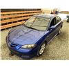 Image 4 : A12 --  2007 MAZDA 3 BLUE 279368 KMS