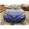 Image 6 : A12 --  2007 MAZDA 3 BLUE 279368 KMS