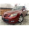 Image 1 : A12G --  2009 MAZDA 3 GS HATCHBACK RED 275,714 KMS