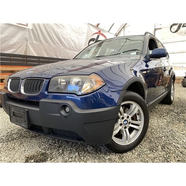 B2 --  2004 BMW X3 BLUE 229413 KMS