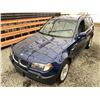 Image 4 : B2 --  2004 BMW X3 BLUE 229413 KMS