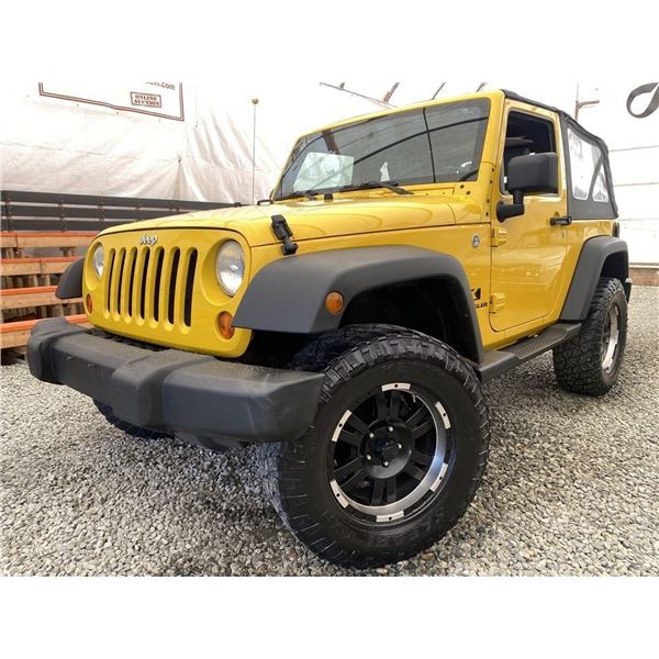 C4 --  2008 JEEP WRANGLER X YELLOW 142075 KMS