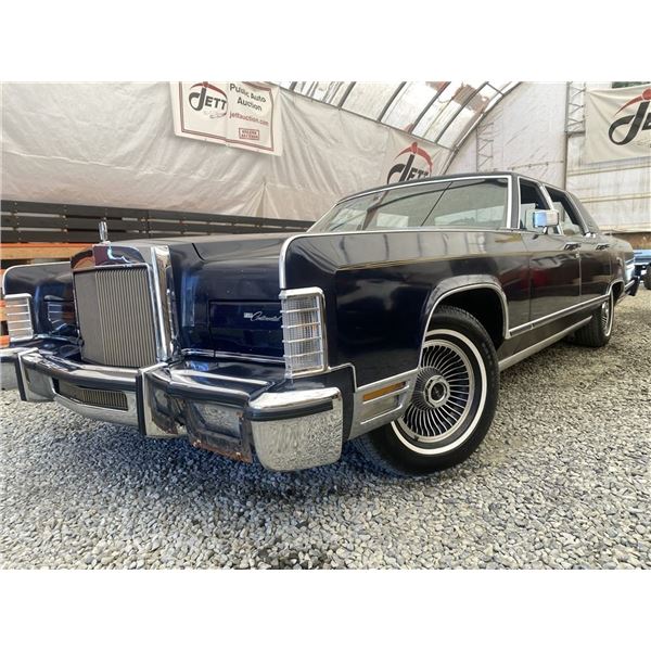 C6K --  1979 LINCOLN CONTINENTAL COLLECTORS SERIES BLUE 96096 KMS