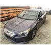 Image 4 : D1 --  2015 SUBARU LEGACY GREY 246033 KMS