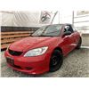 Image 1 : A2 --  2005 HONDA CIVIC RED 260912 KMS  "NO RESERVE"