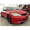 Image 8 : A2 --  2005 HONDA CIVIC RED 260912 KMS  "NO RESERVE"
