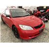 Image 9 : A2 --  2005 HONDA CIVIC RED 260912 KMS  "NO RESERVE"
