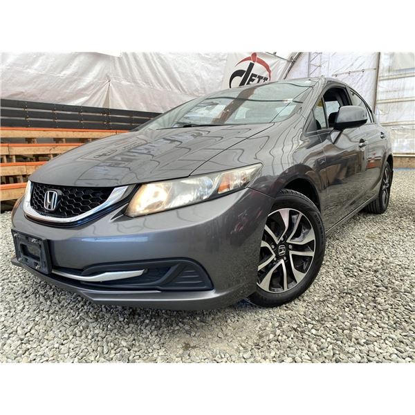 A5 --  2013 HONDA CIVIC GREY 262598 KMS