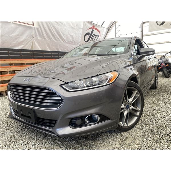 A12J --  2014 FORD FUSION TITANIUM GREY 134668 KMS