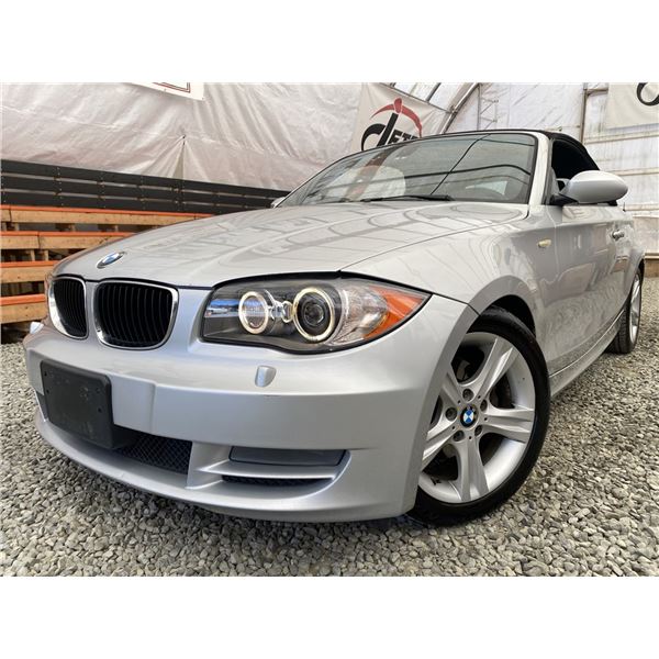 C6 --  2008 BMW 128I CONVERTIBLE SILVER 219689 KMS