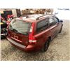 Image 16 : A12W --  2007 VOLVO V50 T5 ORANGE 176803 KMS