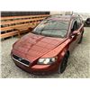 Image 4 : A12W --  2007 VOLVO V50 T5 ORANGE 176803 KMS