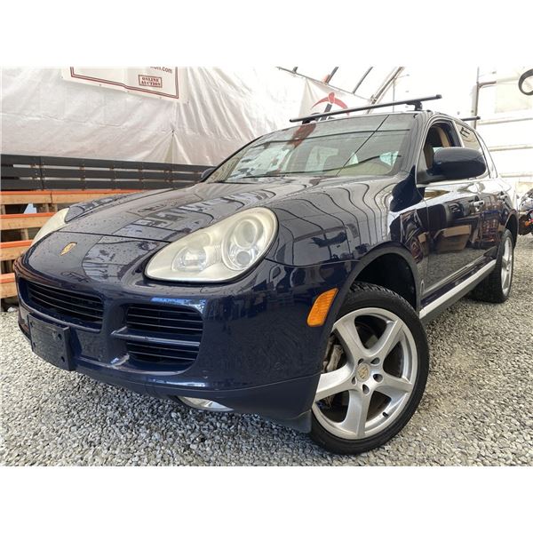 E3 -- 2005 PORSCHE CAYENNE S BLUE 251071 KMS