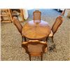 Image 2 : 650 - Hardwood Table and Chair set, with Lief inserts and 6 chairs.