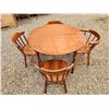 Image 1 : 655 - Round Wooden Table and Chairs, with 4 seats.