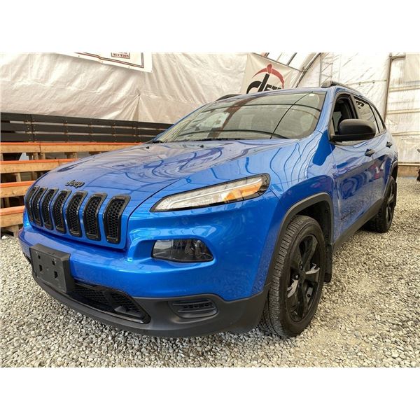 C6F -- 2017 Jeep Cherokee Blue 143788 KMS