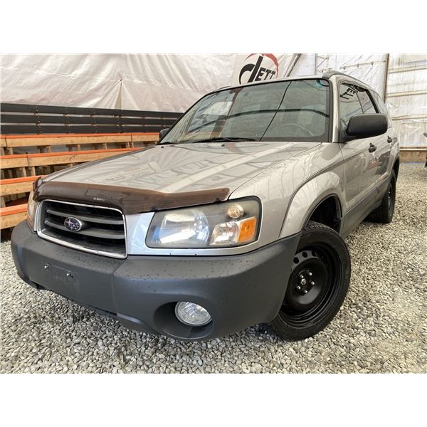 A12V -- 2005 SUBARU FORESTER SILVER 241042 KMS