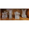 Image 1 : 704 -- Crystal Decantre, Dinner Bell, and Large Bowls.