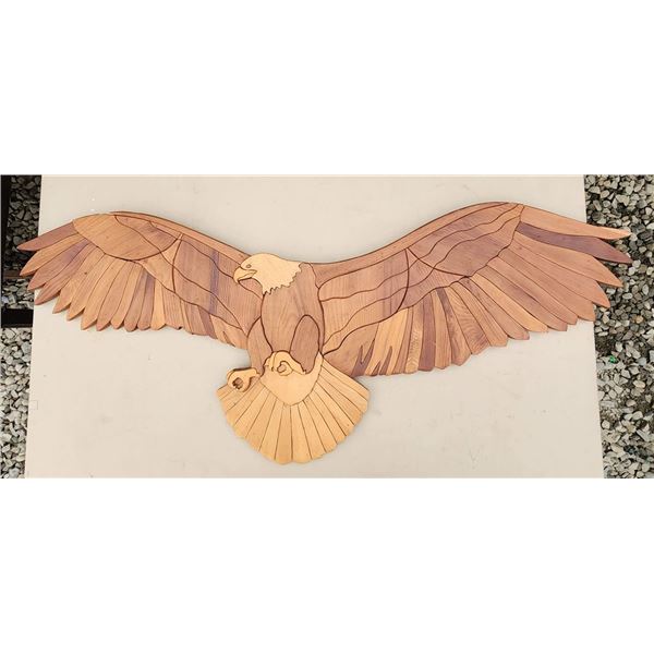 WOOD EAGLE WALL ART