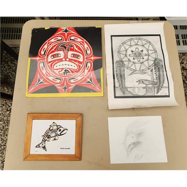 INDIGEOUS ART, DRAWINGS, PAINTINGS, AND MORE