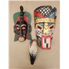 Image 1 : AFRICAN WALL MASK ART LOT OF 3