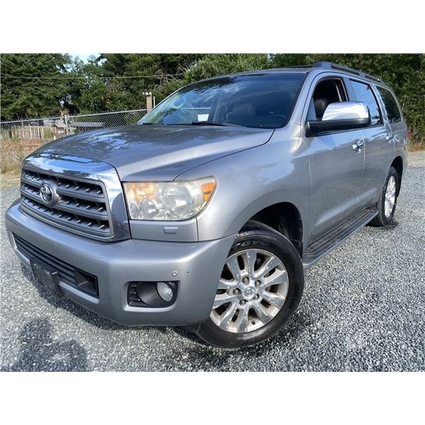 B2 --  2009 TOYOTA SEQUOIA PLATINUM GREY 446306 KMS
