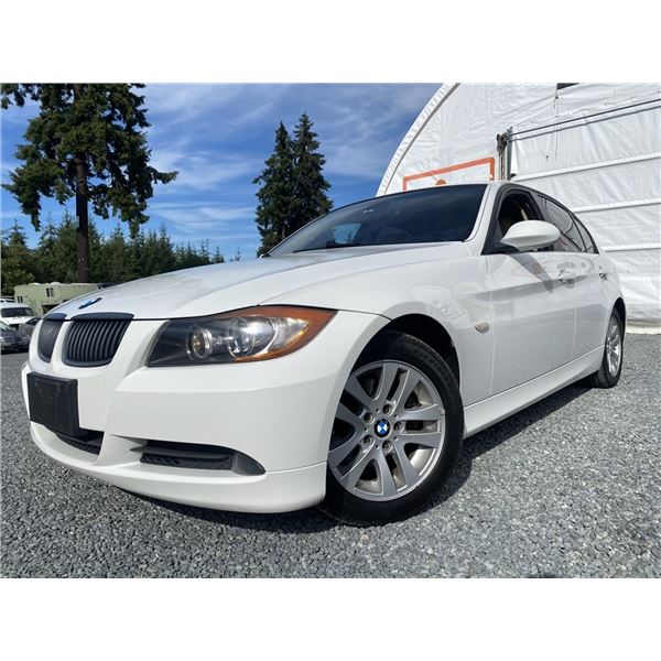 B3 --  2007 BMW 328 I WHITE 133077 KMS