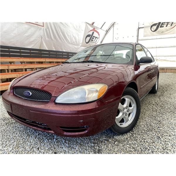A9 --  2006 FORD TAURUS SE RED 210382 KMS