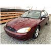 Image 3 : A9 --  2006 FORD TAURUS SE RED 210382 KMS