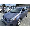 Image 3 : A12W --  2009 PONTIAC VIBE BLUE 311168 KMS