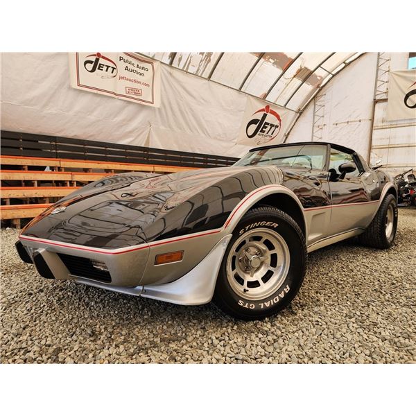 C6E --  1978 CHEVROLET CORVETTE BLACK 2,715 KMS TMU
