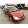 Image 10 : 0T --  2005 TOYOTA COROLLA CE RED 157329 KMS  "NO RESERVE"