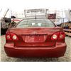 Image 17 : 0T --  2005 TOYOTA COROLLA CE RED 157329 KMS  "NO RESERVE"