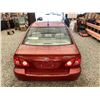 Image 19 : 0T --  2005 TOYOTA COROLLA CE RED 157329 KMS  "NO RESERVE"