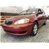 Image 2 : 0T --  2005 TOYOTA COROLLA CE RED 157329 KMS  "NO RESERVE"