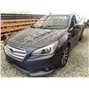 Image 3 : B1 --  2015 SUBARU LEGACY GREY 246033 KMS
