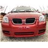 Image 5 : 0Z --  2008 PONTIAC WAVE BURGUNDY  "NO RESERVE"122963 KMS