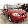 Image 9 : 0Z --  2008 PONTIAC WAVE BURGUNDY  "NO RESERVE"122963 KMS
