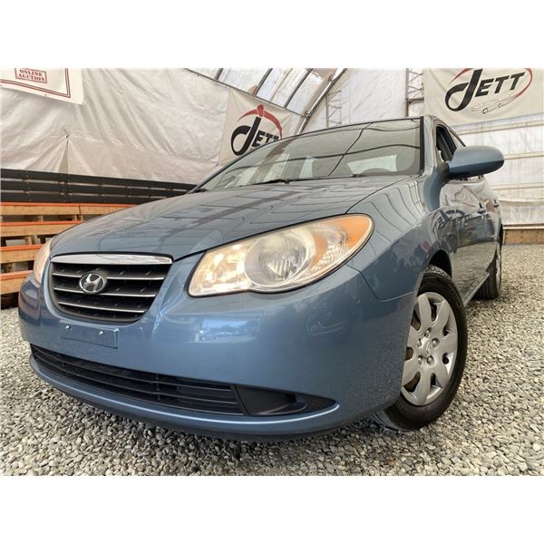 0ZD --  2007 HYUNDAI ELANTRA GL  NO RESERVE  BLUE 254214 KMS