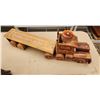 Image 2 : Wooden 18 Wheeler Crib Board, Motor Bikes, Carving Knives, and Address Book.