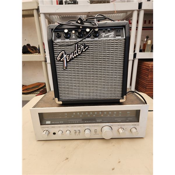 Sansui R-50 Stereo Receiver, Fender Frontman 10G.