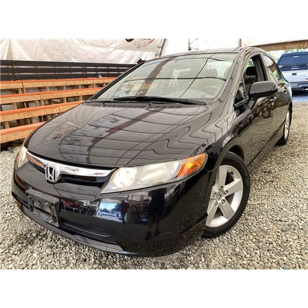 D6 --  2008 HONDA CIVIC BLACK 164978 KMS