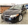Image 1 : D6 --  2008 HONDA CIVIC BLACK 164978 KMS