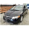 Image 3 : D6 --  2008 HONDA CIVIC BLACK 164978 KMS