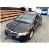 Image 4 : D6 --  2008 HONDA CIVIC BLACK 164978 KMS