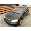 Image 4 : A12I --  2002 HONDA CIVIC BLACK 196818 KMS