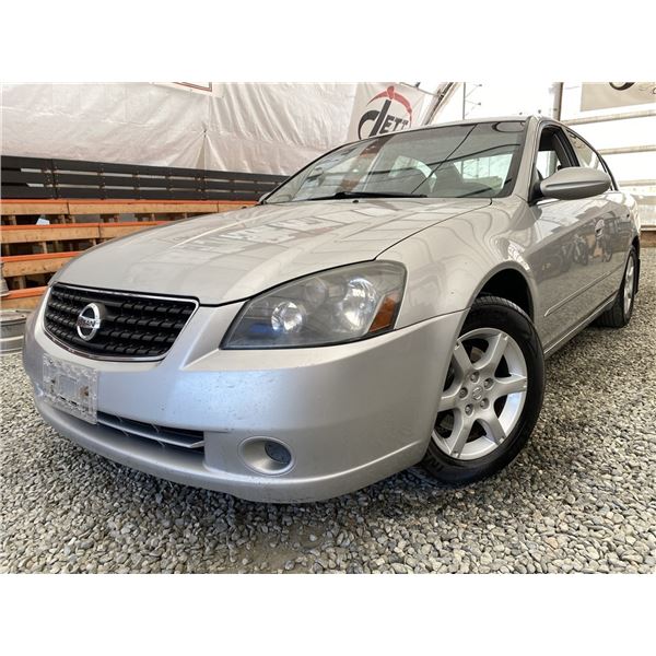 A12W --  2006 NISSAN ALTIMA 2.5 S "NO RESERVE" SILVER 269301 KMS