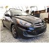 Image 8 : A1 --  2015 HYUNDAI ACCENT "NO RESERVE" BLACK 164341 KMS